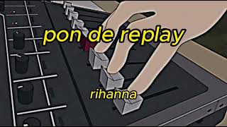 rihanna  pon de replay slowedreverb [upl. by Kcajyllib865]