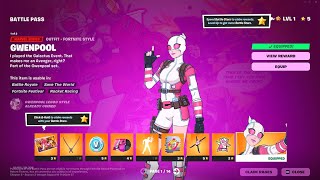 Fortnite Season 4 Battle Pass Showcase ALL TIERS 1100 [upl. by Yruoc]