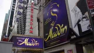 ALADDIN on Broadway  Lights Up on the Marquee [upl. by Retsof]