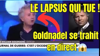 LE LAPSUS CHOC DE GOLDNADEL  quotIsraël commet le pire pogrom depuis la Shoahquot 😱 [upl. by Eizeerb389]