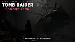 Shadow of the Tomb Raider Cenote Challenge Tomb  Spanish Galleon [upl. by Gaw]