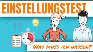 Einstellungstest  Eignungstest Was muss ich wissen einstellungstest [upl. by Scriven]