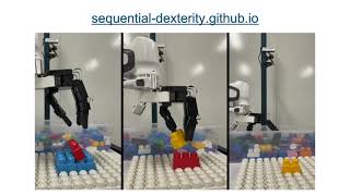 Sequential Dexterity Chaining Dexterous Policies for LongHorizon Manipulation [upl. by Friede]