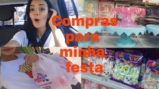 VLOG Comprando coisas para minha festa [upl. by Sauls]