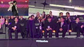 idol reaction to boynextdoor seventeen and lesserafim on GDA 2024 indonesia [upl. by Hairahcez223]