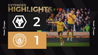 Hwang HeeChan sinks the treble winners  Wolves 21 Man City  Extended Highlights [upl. by Garzon567]