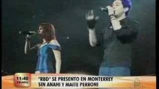 RBD se presento en monterrey sin anahi y maite [upl. by Aicilev]