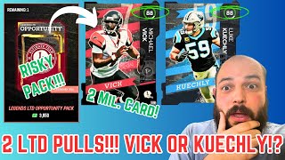 2 LTD PULLS Opening The Legend Opportunity Pack amp A Legend Master Bundle For LTD Vick amp Kuechly [upl. by Kcirdled]