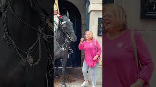 horse buckinghampalace royalhorseguard tourist equestrian londonhorseshow horseguard [upl. by Iy]