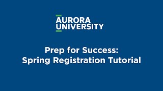 Prep for Success Spring Registration Tutorial [upl. by Floyd]