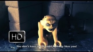 Gollum and Sméagol Lego LOTR stop motion HD [upl. by Lat]