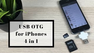 Usb OTG for iPhone amp android  4 in 1 usb otg adapter with lightning [upl. by Eissen960]