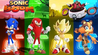 Sonic Boom VS Knuckles VS Super Sonic VS Sticks the Badger  Coffin Dance Cover  Tileshop EDM Rush [upl. by Atekahs742]