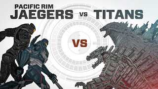 What happens when Pacific Rim Jaegers face off vs Monsterverse Titans  Kong Godzilla and MechaG [upl. by Hanafee192]