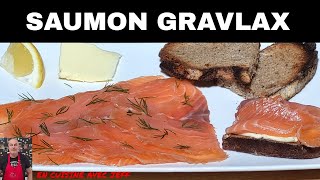 recette du saumon gravlax maison Entrée pour les Fêtes [upl. by Enrique361]