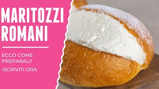 Maritozzi romani davvero IRRESISTIBILI Ecco come si preparano youtube pastry [upl. by Nauqad]