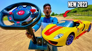 RC Real Steering Accelerator Car With Pedals Unboxing amp Testing  Chatpat toy tv [upl. by Kenleigh]