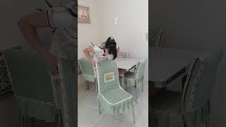 Part 46 chair package chair mat tablecloth dining chair cover chair cover installation tutorial [upl. by Nahtaj]