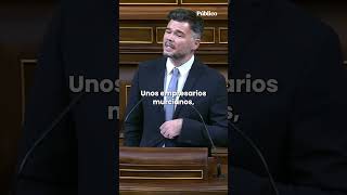 Rufián ¿Saben quiénes son unos violadores Unos empresarios murcianos blancos ricos y españoles [upl. by Augy]