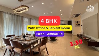 Luxury 4 BHK in Ahmedabad  Iskon  Ambali Road  4100 Sq Ft  Flat for Sale realestate home [upl. by Kobi]