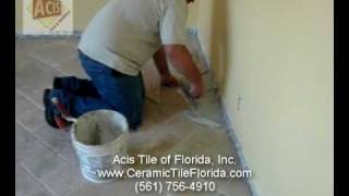 How To Install Travertine In Diagonal Pattern [upl. by Lesde]