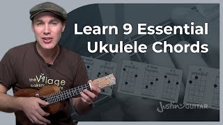 Ukulele Chords For Beginners  A D E amp Variations [upl. by Naerb828]