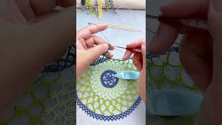 shuttle tatting lace tutorial 손으로 하는 태팅 handmade diy tatting shorts [upl. by Aerona]