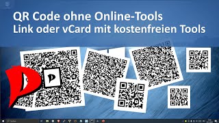 QR Code ohne OnlineTools erstellen  PNG oder VectorGrafik  Link oder vCard  kostenfrei [upl. by Amarillis]