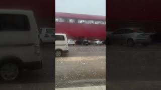 Heavy hailstorm hits Vall dAlbaida Spain [upl. by Maro]