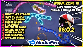 UPDATE‼️ WORM ZONE IO Apk Mod V602 Terbaru 2024  UNLIMITED MONEY amp UNLOCK ALL SKIN [upl. by Larual65]