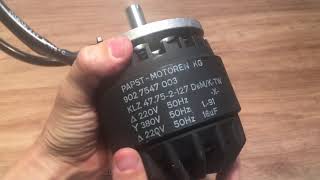 Papst Motor KG 200W NOS [upl. by Mitchiner]