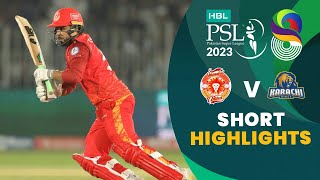 Short Highlights  Islamabad United vs Karachi Kings  Match 19  HBL PSL 8  MI2T [upl. by Enyad259]