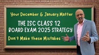 DISAPPEAR  ISC 12 students should do this ahead of 2025 Board Exams  Mistakes to avoid in December [upl. by Diane]