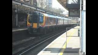 RARE High Capacity Class 4505 450554 Desiro at Basingstoke Railway Station 1342012 [upl. by Kramnhoj]