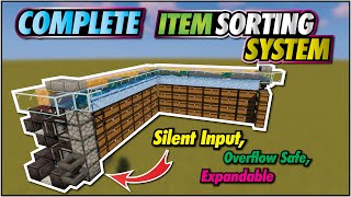 Minecraft Item Sorter  Easy Expandable Full Auto [upl. by Aiouqahs]