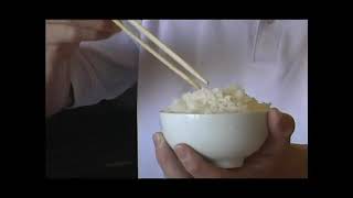 Techniques for Eating Rice With Chopsticks [upl. by Edgerton]