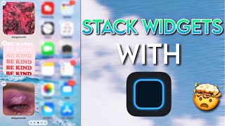 HOW TO STACK WIDGETSMITH WIDGETS  IOS 14 [upl. by Teirrah]