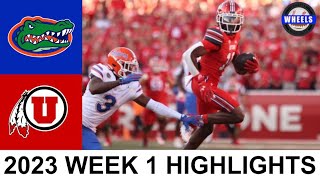 Florida vs 14 Utah Highlights  College Football Week 1  2023 College Football Highlights [upl. by Flam989]