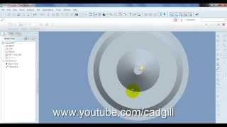 Spring Loaded Safety Valve Video Tutorial in ProEngineer  Part 02  Valve [upl. by Dleifrag]