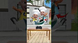 UPIN IPIN MASAK NASI GORENG IKAN HIU TERENAK DI DUNIA‼️ [upl. by Yim866]