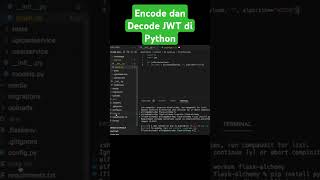 Encode dan Decode JWT di Python tutorial python coding backenddeveloper [upl. by Lenroc]