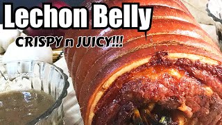 LECHON BELLY  Homemade Crispy oven cooked Cebu Lechon Belly [upl. by Iinde347]