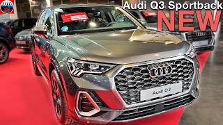 All NEW Audi Q3 Sportback 2024  Visual REVIEW exterior amp interior Trunk Size [upl. by Lauralee]