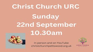 Morning Worship  Sunday 20th September  1030am [upl. by Eidde]