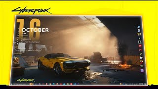 Hindi Turn your PC look into Cyberpunk  Working Widgets  Rainmeter Theme [upl. by Longwood815]