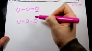 Draw the Lewis Structure of Ozone O3 [upl. by Nnairahs]