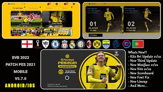 BORUSSIA DORTMUND PATCH PES 2021 MOBILE V570 BY IDSPHONE [upl. by Ailati407]