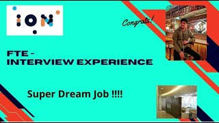 ION Group interview experience  Oncampus  VIT  CSE  Super dream job  2022 placements [upl. by Nueovas275]