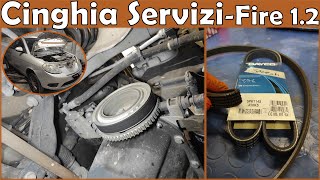 Sostituzione CINGHIA dei Servizi Ausiliari POLYV su Fiat FIRE 12 [upl. by Odelet]