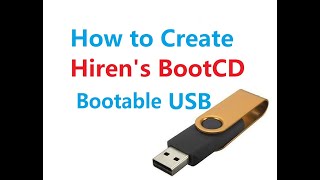 Create A Bootable Hiren’s Boot CD on USB Flash Drive 2022 [upl. by Simsar]